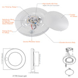 6" LED Closet Lights with PIR Motion Sensor